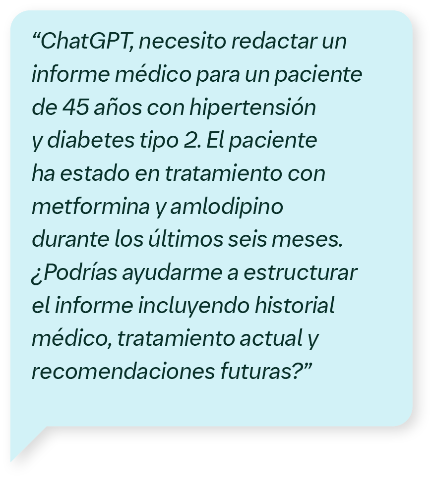 Redactar un informe médico detallado