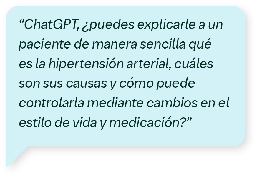 Responder a una consulta común de pacientes