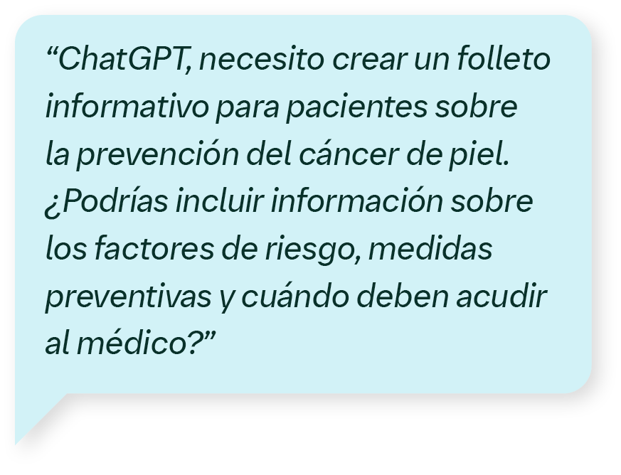 Generar contenido educativo para pacientes