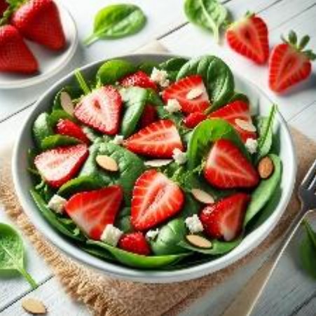 Ensalada de espinacas con fresas